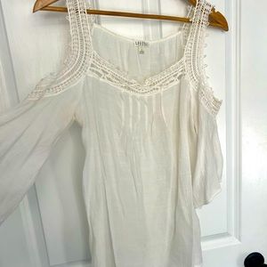 White Boho Top Size S
